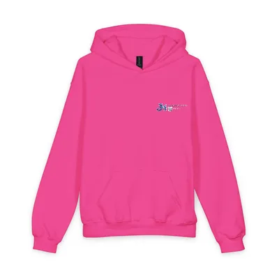 Softstyle Youth Midweight Hooded Sweatshirt in Pink Lemonade