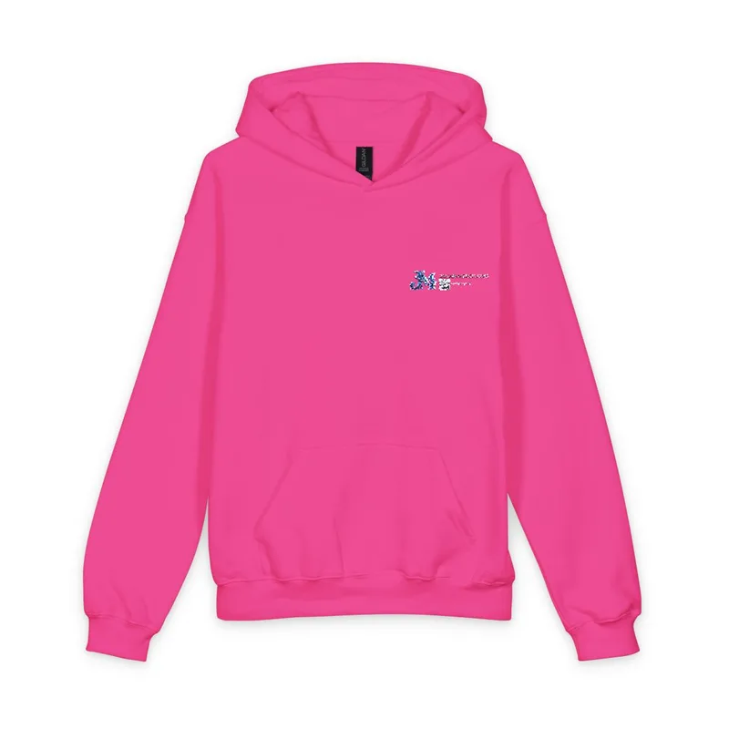 Softstyle Youth Midweight Hooded Sweatshirt in Pink Lemonade