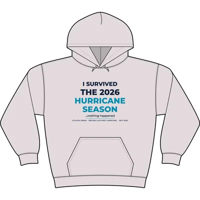 Unisex Nantucket Hooded Sweatshirt in Salt and Pepper