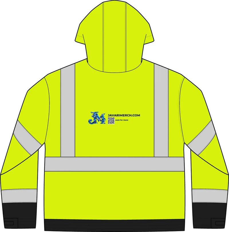 ANSI 107 Class 3 Waterproof Insulated Ripstop Bomber Jacket in Safety Yellow