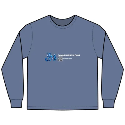 Unisex ComfortWash® Garment-Dyed Long Sleeve T-Shirt in Saltwater