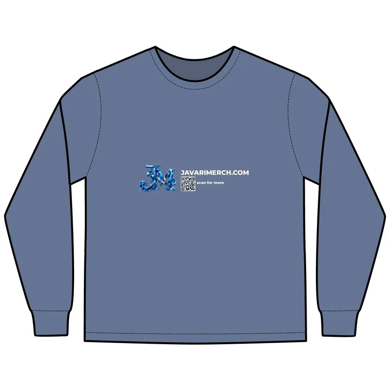 Unisex ComfortWash® Garment-Dyed Long Sleeve T-Shirt in Saltwater