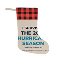 Christmas Stocking — Red and Black/Natural · One size