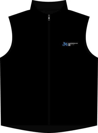 Duck Bonded Soft Shell Vest in Black