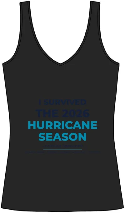 Women's Perfect Blend CVC V-Neck Tank in Black