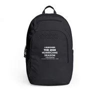 adidas® Defender 5 Backpack (Embroidery) — Black / Black · One size