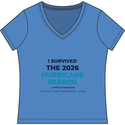 Women's Re-Tee V-Neck in Blue Heather
