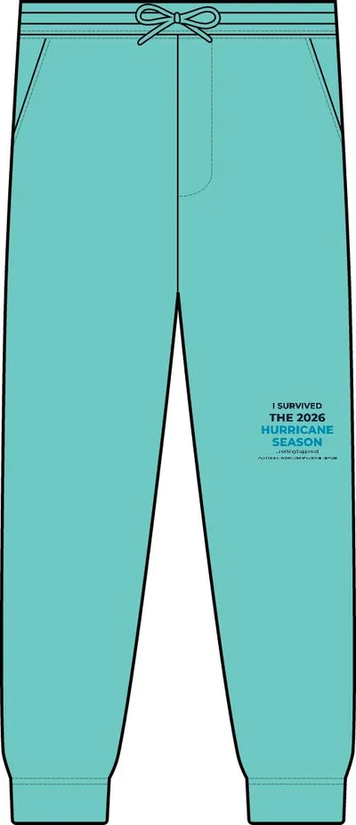 Unisex Tie-Dyed Fleece Sweatpants in Tie Dye Aqua Blue