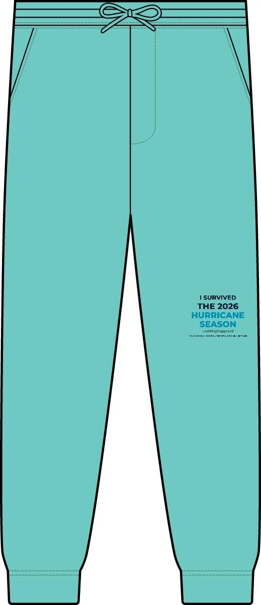 Unisex Tie-Dyed Fleece Sweatpants in Tie Dye Aqua Blue