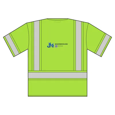 Unisex Six-Pocket Mesh Surveyor’s Vest in Lime