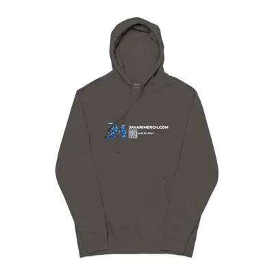 Unisex Pigment-Dyed Hoodie in Pigment Black
