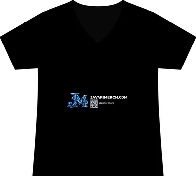 Women's Fine Jersey V-Neck Tee in Black