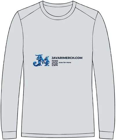 Unisex Long Islander Performance Long Sleeve T-Shirt in Aluminum