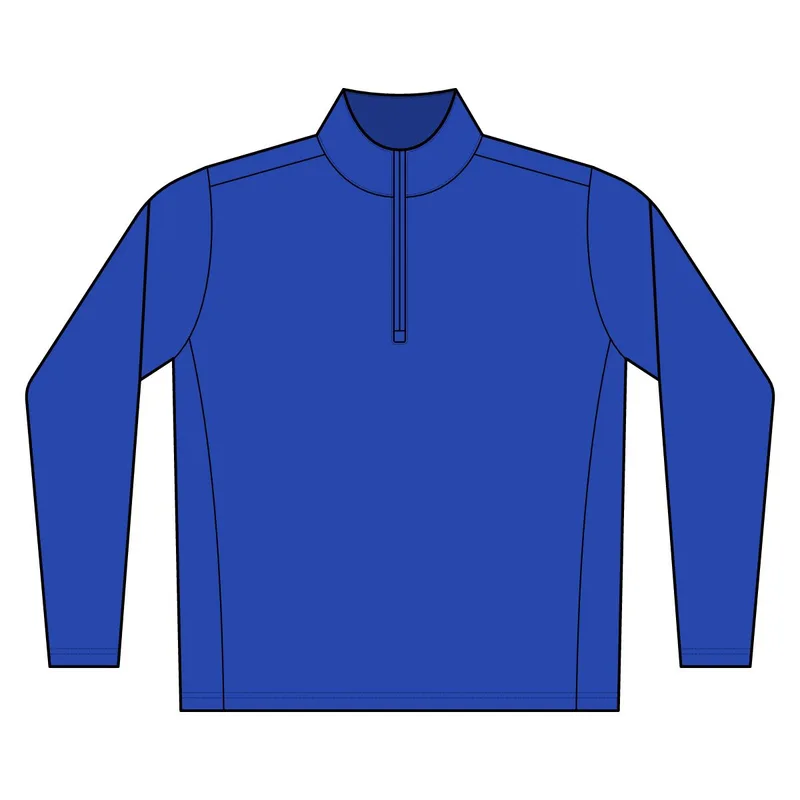 Women's Sport-Wick Textured 1/4-Zip Pullover in True Royal
