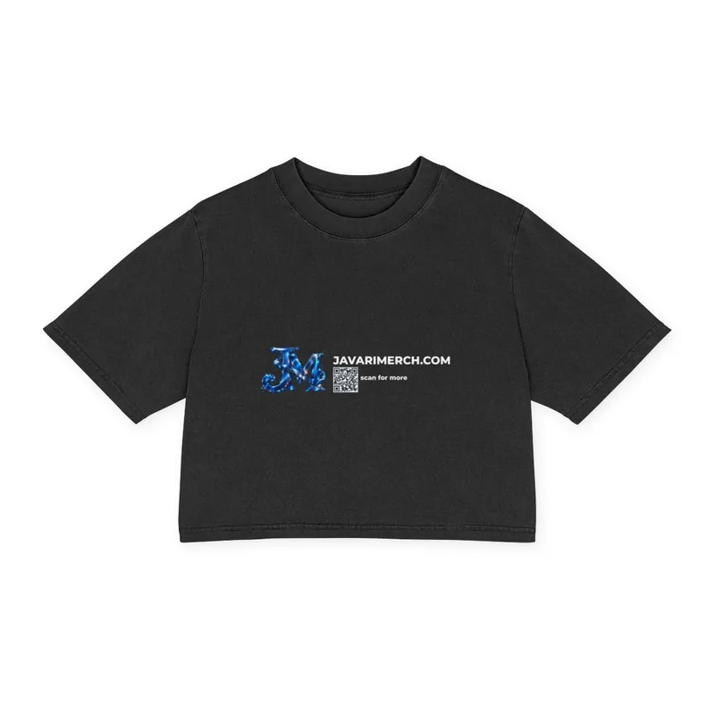 Women's Heavy Faded Crop Tee in Faded Black
