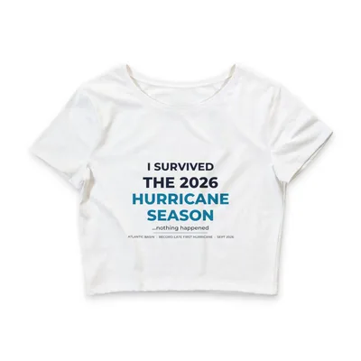 Women’s Poly-Cotton Crop Tee in White