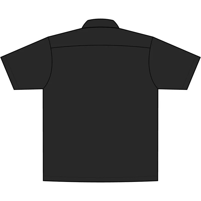 Easy Care Camp Shirt in Black