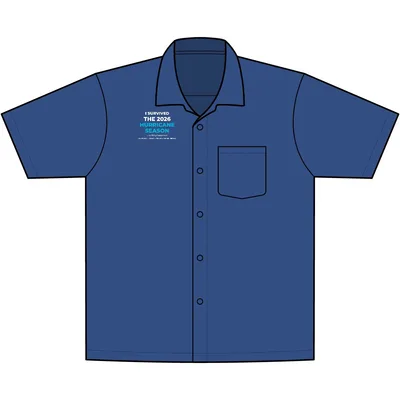 Short Sleeve Performance Staff Shirt in True Blue