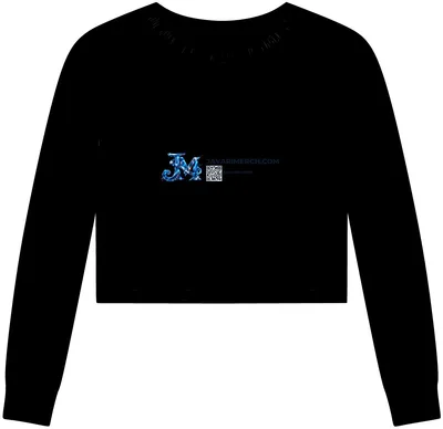 Women's Perfect Tri Midi Long Sleeve Tee in Black