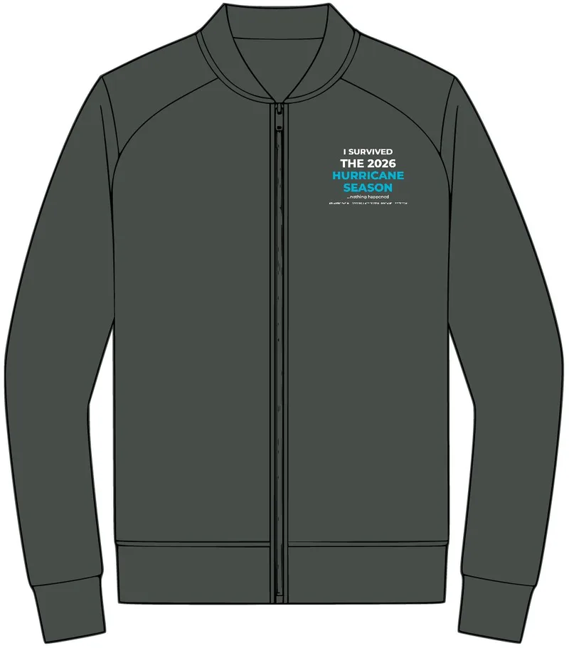 Double-Knit Bomber in Anchor Grey