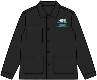 Canvas Chore Jacket in Black