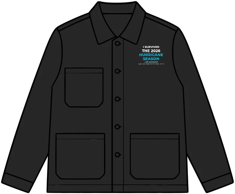 Canvas Chore Jacket in Black