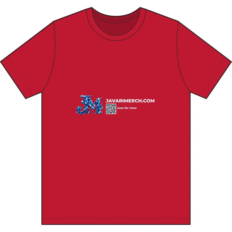 Men's Polyester T-Shirt in Red