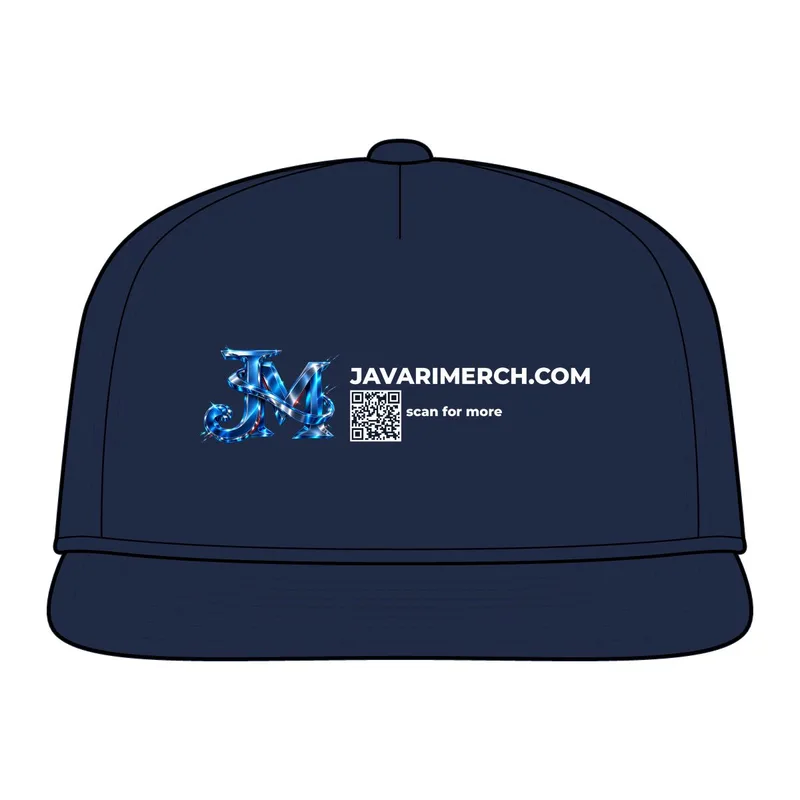 5-Panel Poly Rope Cap in River Blue Navy/ White