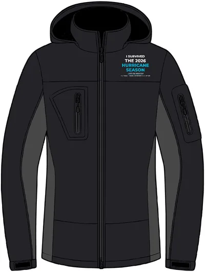 Waterproof Soft Shell Jacket in Black/ Graphite