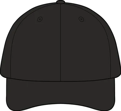 Nylon Twill Performance Cap in Black