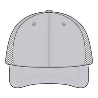 Unstructured Snapback Trucker Cap — Gusty Grey/ White · One size