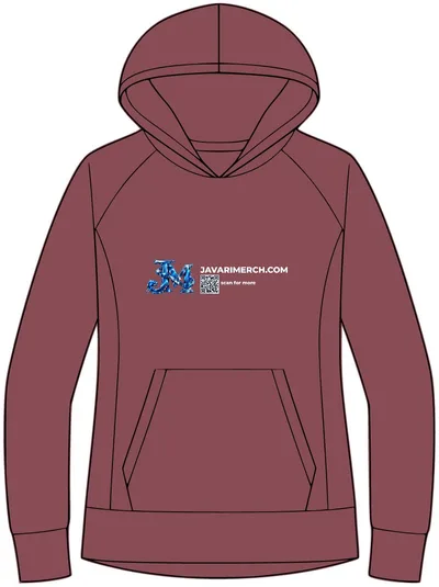 Women's Re-Fleece Hoodie in Maroon Heather
