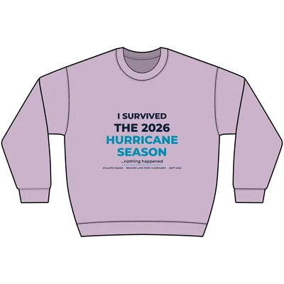 Unisex CVC Ring Spun Crewneck Sweatshirt in Orchid