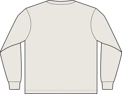 Unisex Super Heavyweight Long Sleeve Pocket Tee in Bone