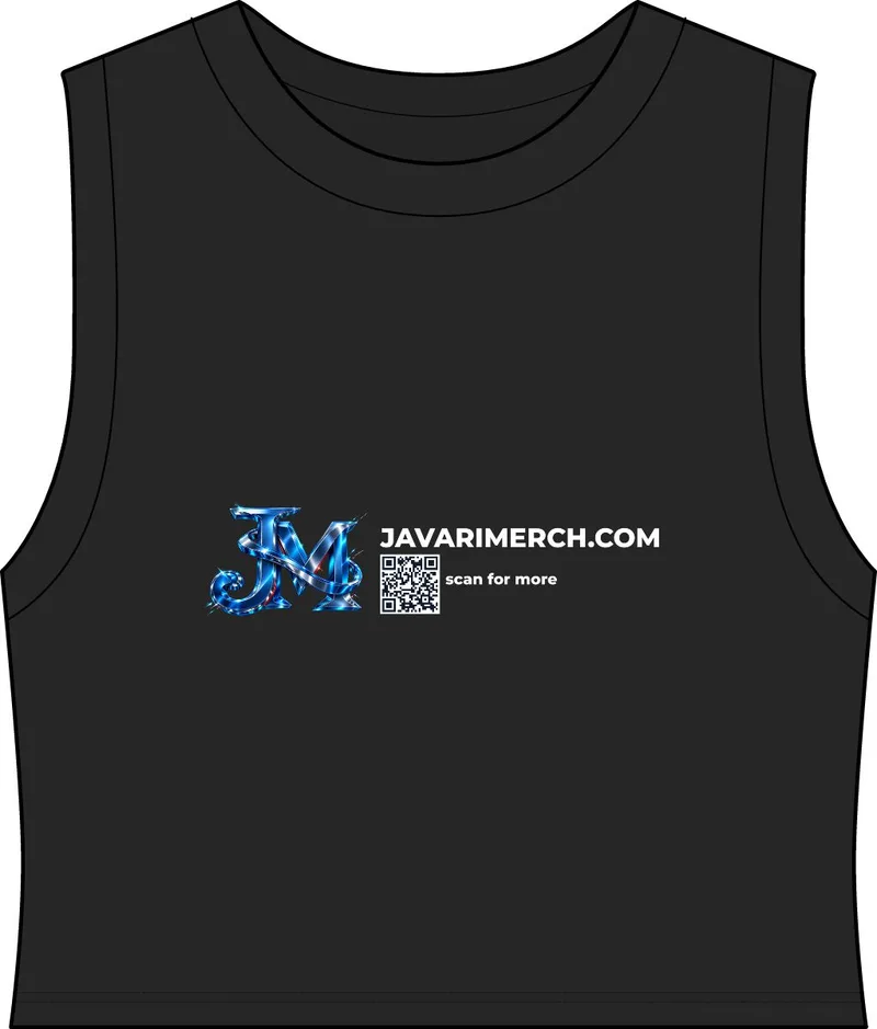 Women's Crop Tank in Black