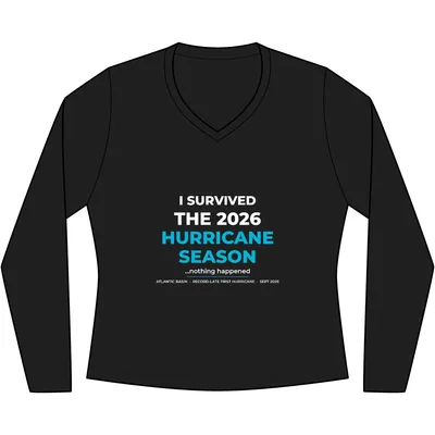 Women's Perfect Tri Long Sleeve V-Neck Tee in Black