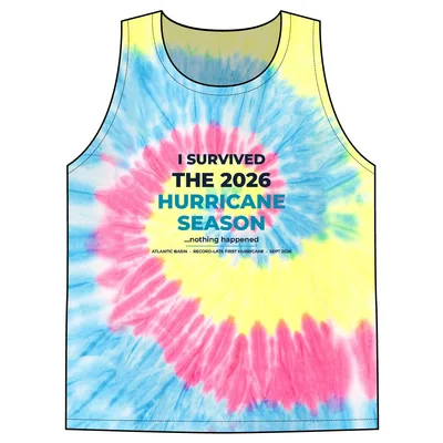 Unisex Tie-Dye Tank Top in Neon Rainbow