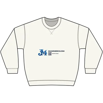 Unisex Vintage Wash Fleece Crewneck Sweatshirt in Washed Natural
