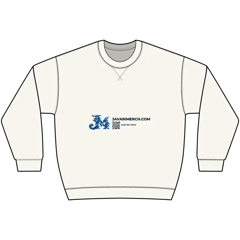 Unisex Vintage Wash Fleece Crewneck Sweatshirt in Washed Natural