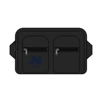 Recycled Double Waist Bag — Black · One size