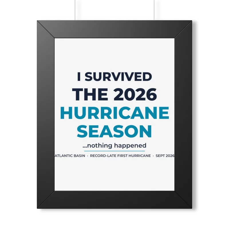 Framed Vertical Poster in Black