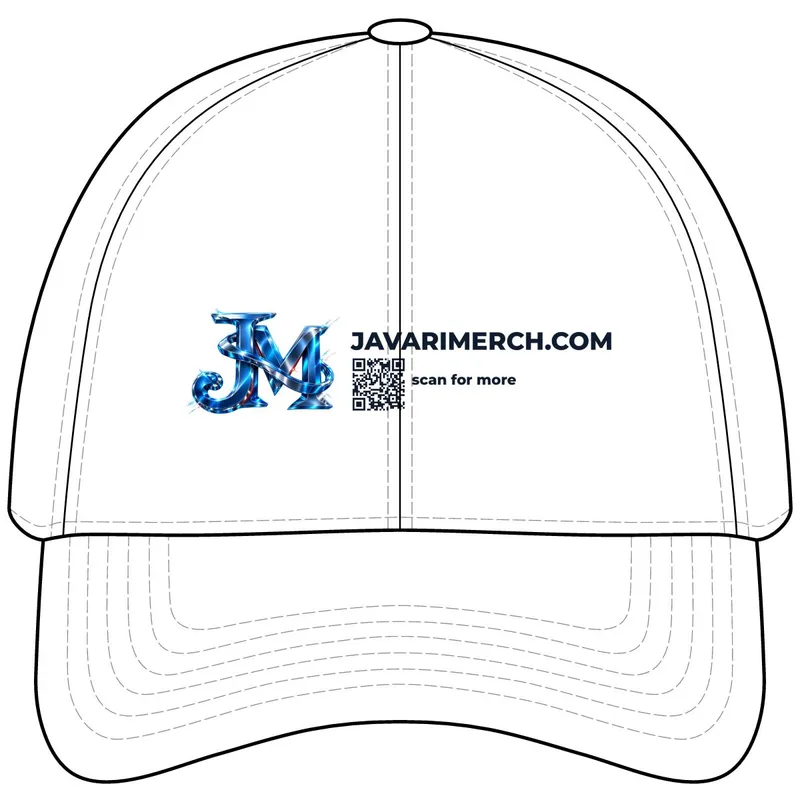 Lightly-Structured Five-Panel Snapback Cap in White