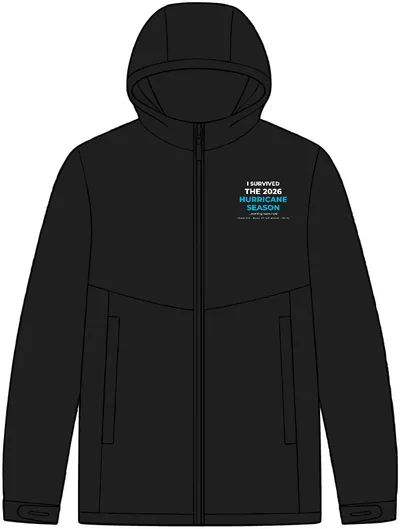 Tech Rain Jacket in Deep Black