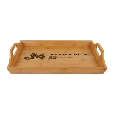 Bamboo Serving Tray (Engraving) in Bamboo