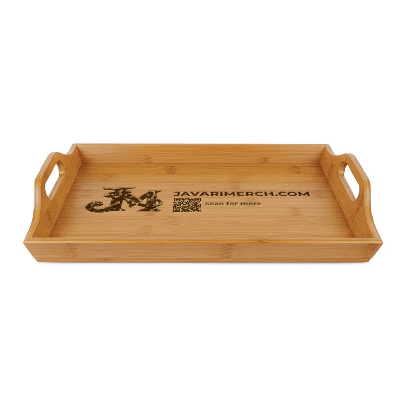 Bamboo Serving Tray (Engraving) in Bamboo