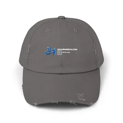 Unisex Distressed Cap in Nickel