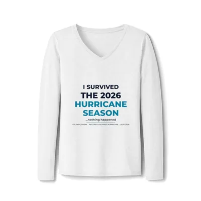 Women's Long Sleeve Fan Favorite V-Neck Tee in White