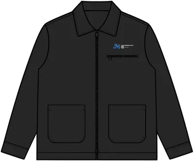Canvas Heavy Jacket in Black