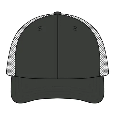 Printed Trucker Cap in Mossy Oak Country DNA/ Black
