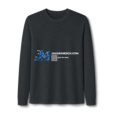Perfect Tri Long Sleeve Tee in Black Frost
